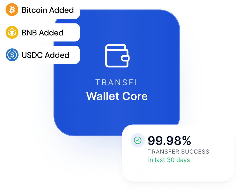 Hold crypto with TransFi